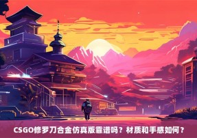 CSGO修罗刀合金仿真版靠谱吗？材质和手感如何？