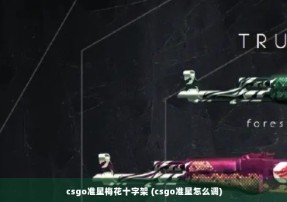 csgo准星梅花十字架 (csgo准星怎么调)