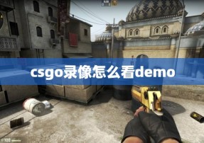 csgo录像怎么看demo