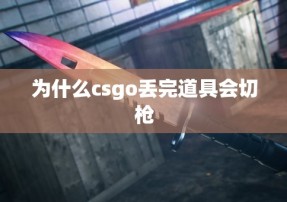 为什么csgo丢完道具会切枪