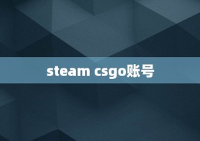 steam csgo账号