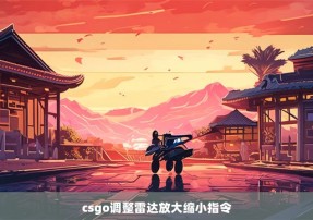 csgo调整雷达放大缩小指令