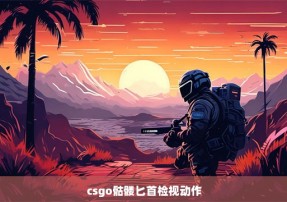 csgo骷髅匕首检视动作