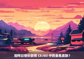 如何以低价获得 CS:GO 中的金色皮肤？