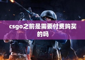 csgo之前是需要付费购买的吗