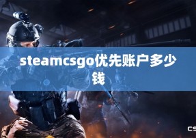 steamcsgo优先账户多少钱