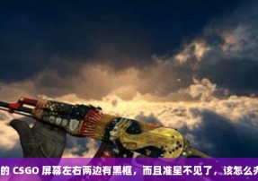 我的 CSGO 屏幕左右两边有黑框，而且准星不见了，该怎么办？