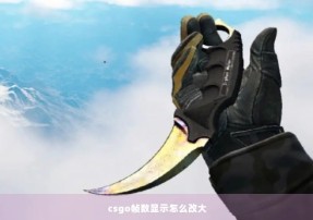 csgo帧数显示怎么改大