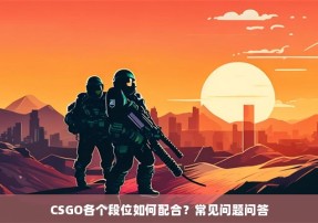 CSGO各个段位如何配合？常见问题问答