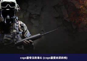 csgo最专注的准心 (csgo最受欢迎的枪)