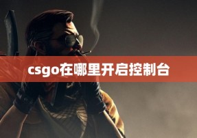 csgo在哪里开启控制台