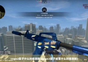 csgo2箱子什么时候刷新 (csgo2箱子掉落什么时候刷新)