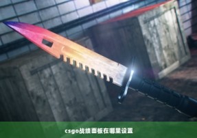 csgo战绩面板在哪里设置