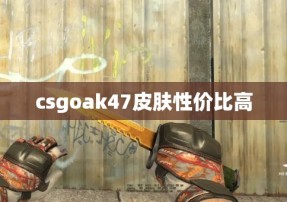 csgoak47皮肤性价比高