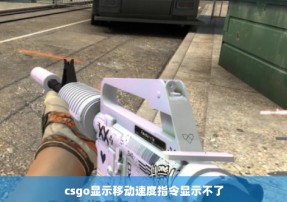 csgo显示移动速度指令显示不了