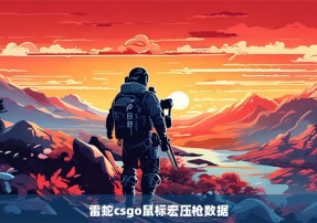 雷蛇csgo鼠标宏压枪数据