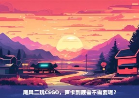 飓风二玩CSGO，声卡到底需不需要呢？