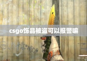 csgo饰品被盗可以报警嘛