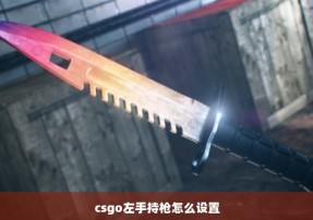 csgo左手持枪怎么设置