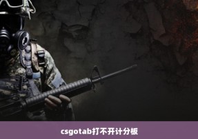 csgotab打不开计分板