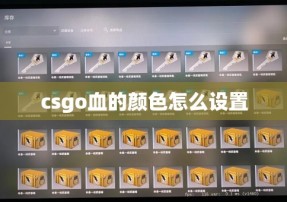 csgo血的颜色怎么设置