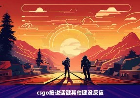 csgo按说话键其他键没反应