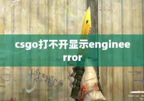 csgo打不开显示engineerror