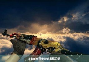 csgo点开始游戏黑屏闪退