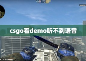 csgo看demo听不到语音