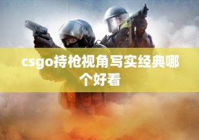 csgo持枪视角写实经典哪个好看