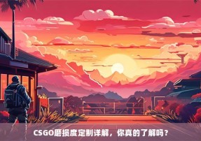 CSGO磨损度定制详解，你真的了解吗？