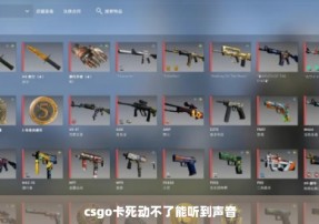 csgo卡死动不了能听到声音