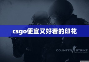 csgo便宜又好看的印花