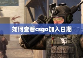 如何查看csgo加入日期