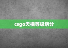 csgo天梯等级划分