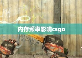 内存频率影响csgo