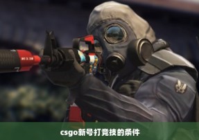 csgo新号打竞技的条件