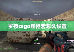 罗技csgo压枪宏怎么设置