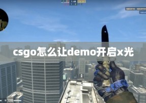 csgo怎么让demo开启x光