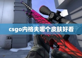 csgo内格夫哪个皮肤好看