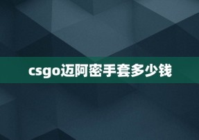 csgo迈阿密手套多少钱