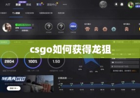 csgo如何获得龙狙