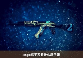 csgo爪子刀开什么箱子赚