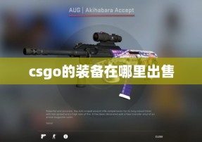 csgo的装备在哪里出售