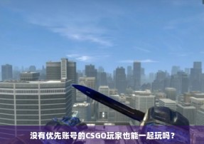 没有优先账号的CSGO玩家也能一起玩吗？