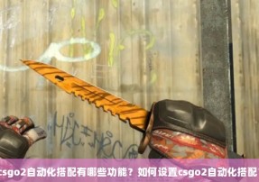 csgo2自动化搭配有哪些功能？如何设置csgo2自动化搭配？