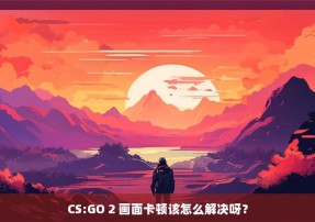 CS:GO 2 画面卡顿该怎么解决呀？