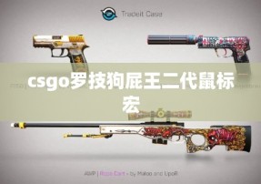 csgo罗技狗屁王二代鼠标宏