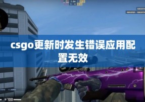 csgo更新时发生错误应用配置无效