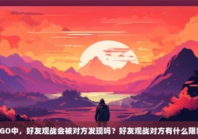 CSGO中，好友观战会被对方发现吗？好友观战对方有什么限制？